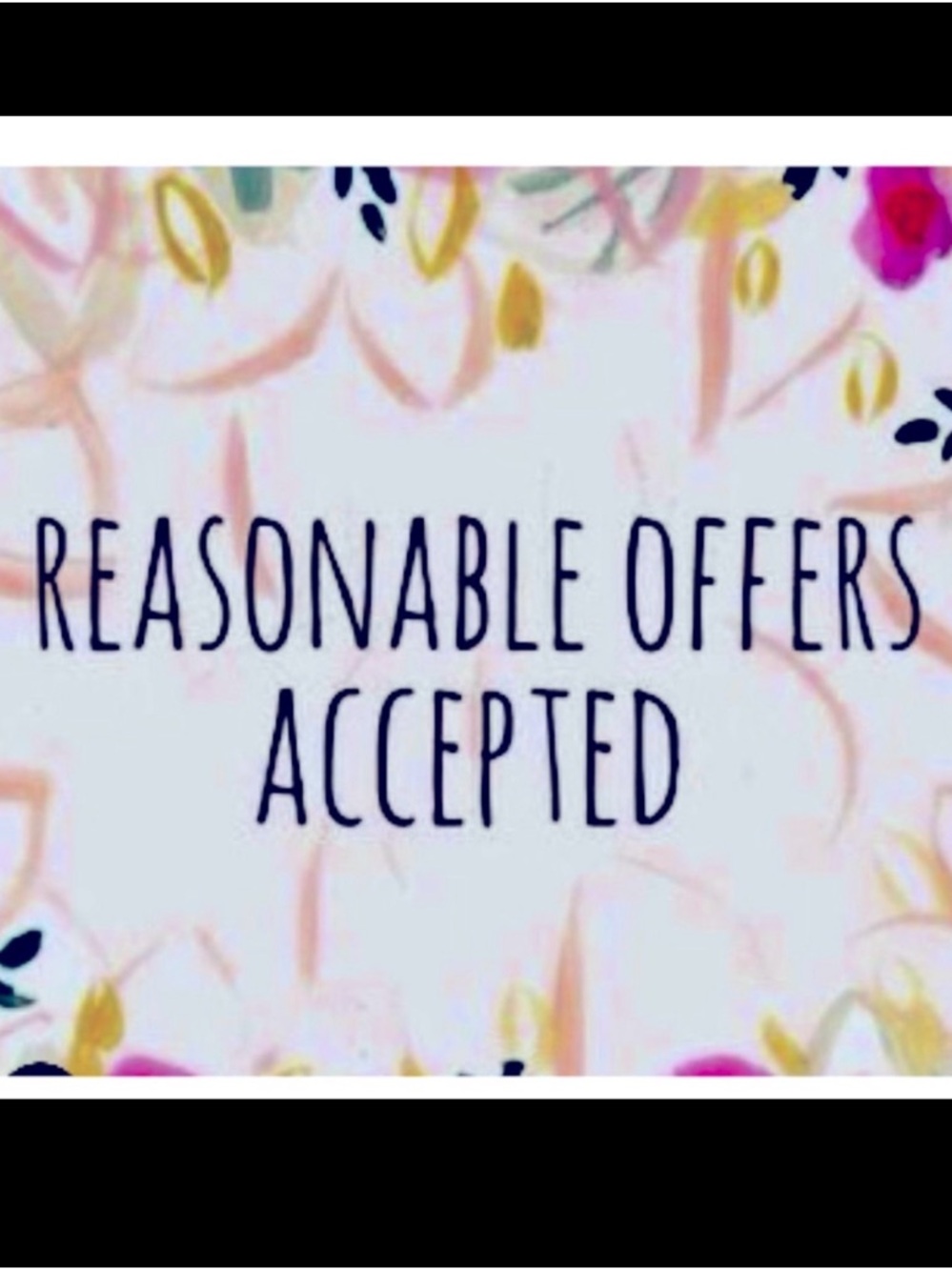Reasonable Offers Welcome 💚